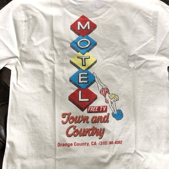 New RE/DONE x Hanes Vintage 90’s Motel Long Sleeve T-Shirt printed retro Y2K - Picture 7 of 16